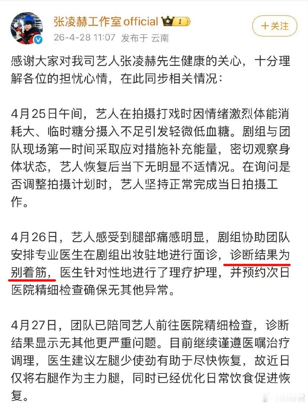 张凌赫膝盖扭伤张凌赫膝盖受伤不能弯张凌赫膝盖受伤不能弯，听起来还挺严重的 