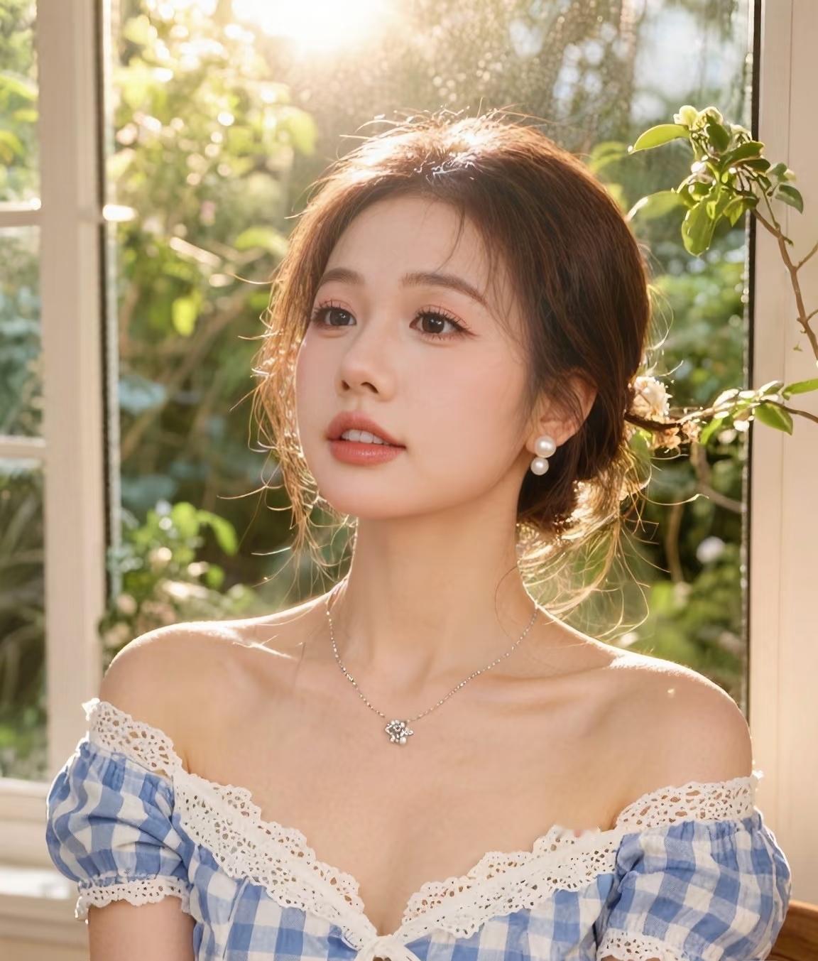 光之影
阳光洒进窗，少女如画，温柔时光