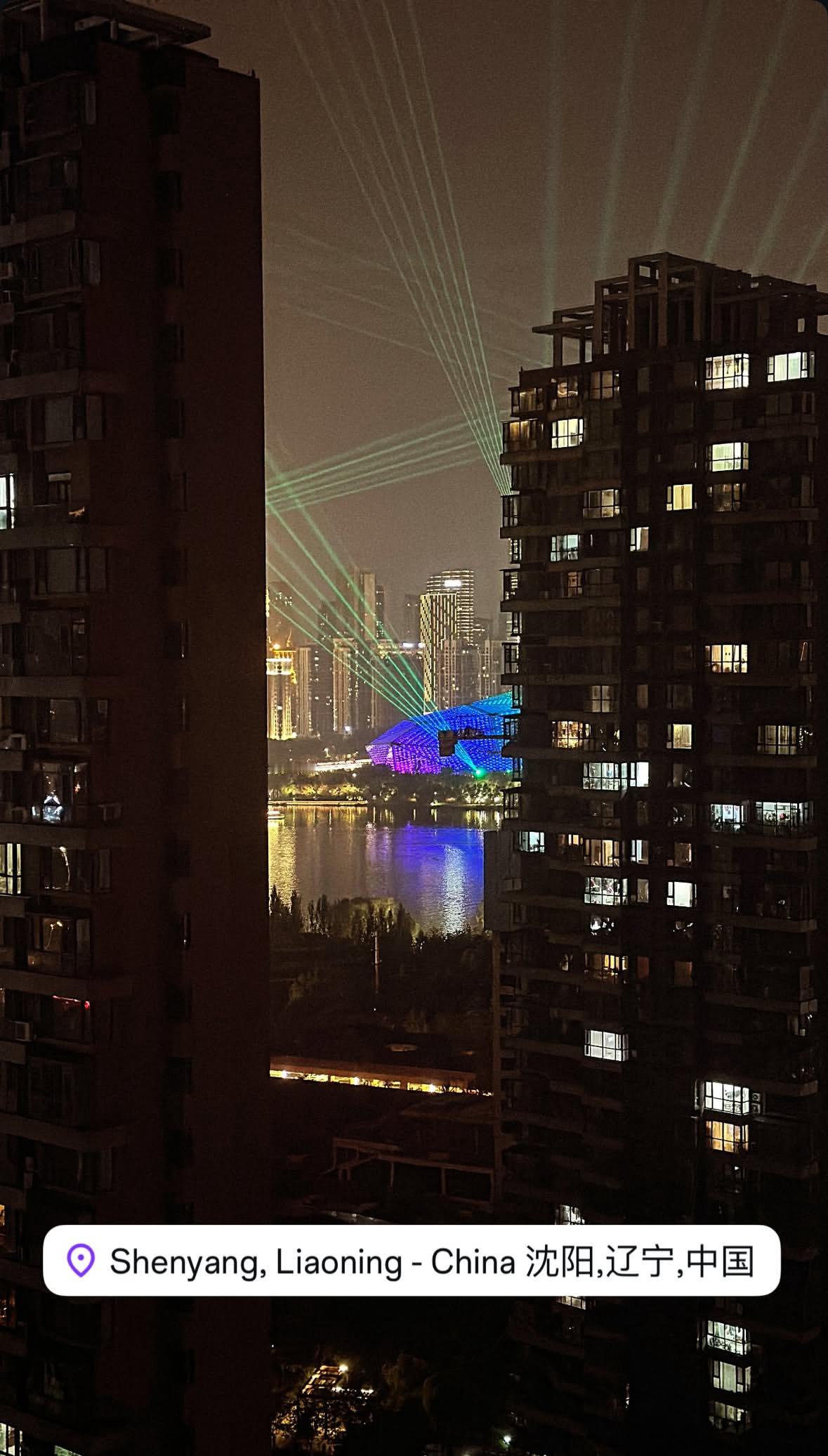助教洛佩斯在ins 上分享沈阳夜景 ​​​