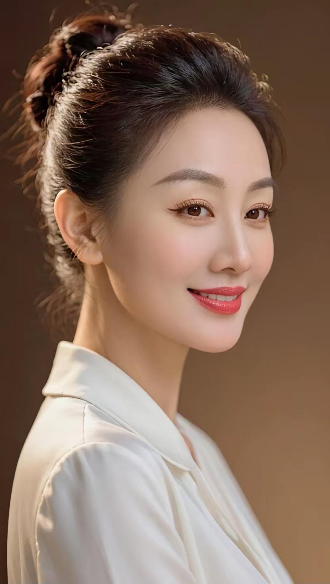 优雅白衬衫，温柔微笑，散发迷人魅力！高颜值美女 优雅美图分享