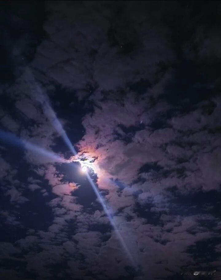 凄冷的夜空中，只有孤独的月在云里穿行。
比如我的人生，经常伴随的只有孤独和冷漠。