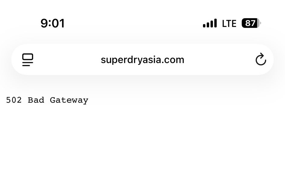朴志训superdry服饰联名代言开售瞬间把官网服务器干崩溃了都进不去 坐等入场