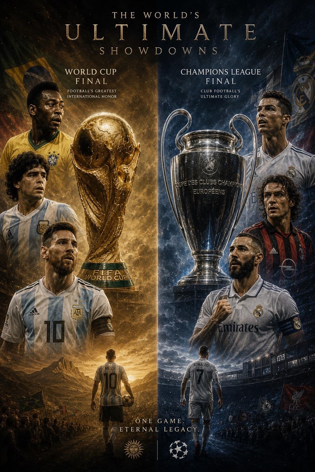 世界杯决赛和欧冠决赛你怎么选？给你一张门票，只能去一场2026世界杯🏆 一起期