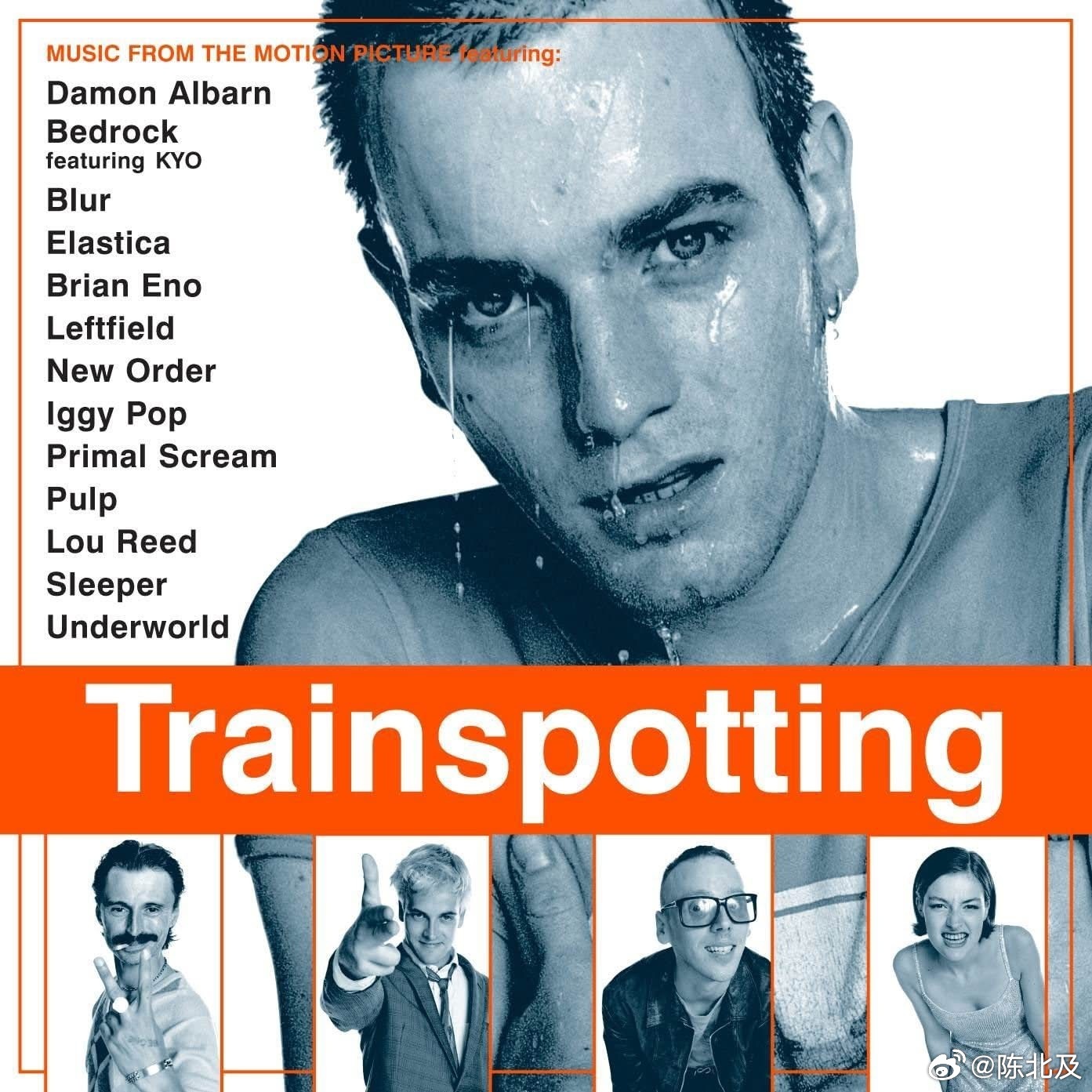 音乐发行回顾 30年前的今天，电影《猜火车》（Trainspotting）原声带