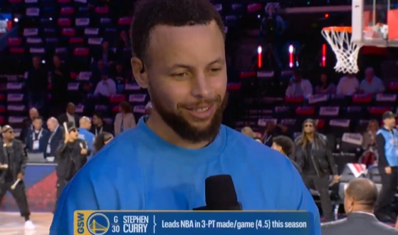 库里：我100%参加明年的三分大赛，还会拉上利拉德克莱布克