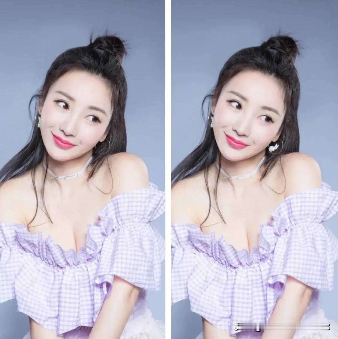 柳岩考眼力
找找有几处不同[灵光一闪]