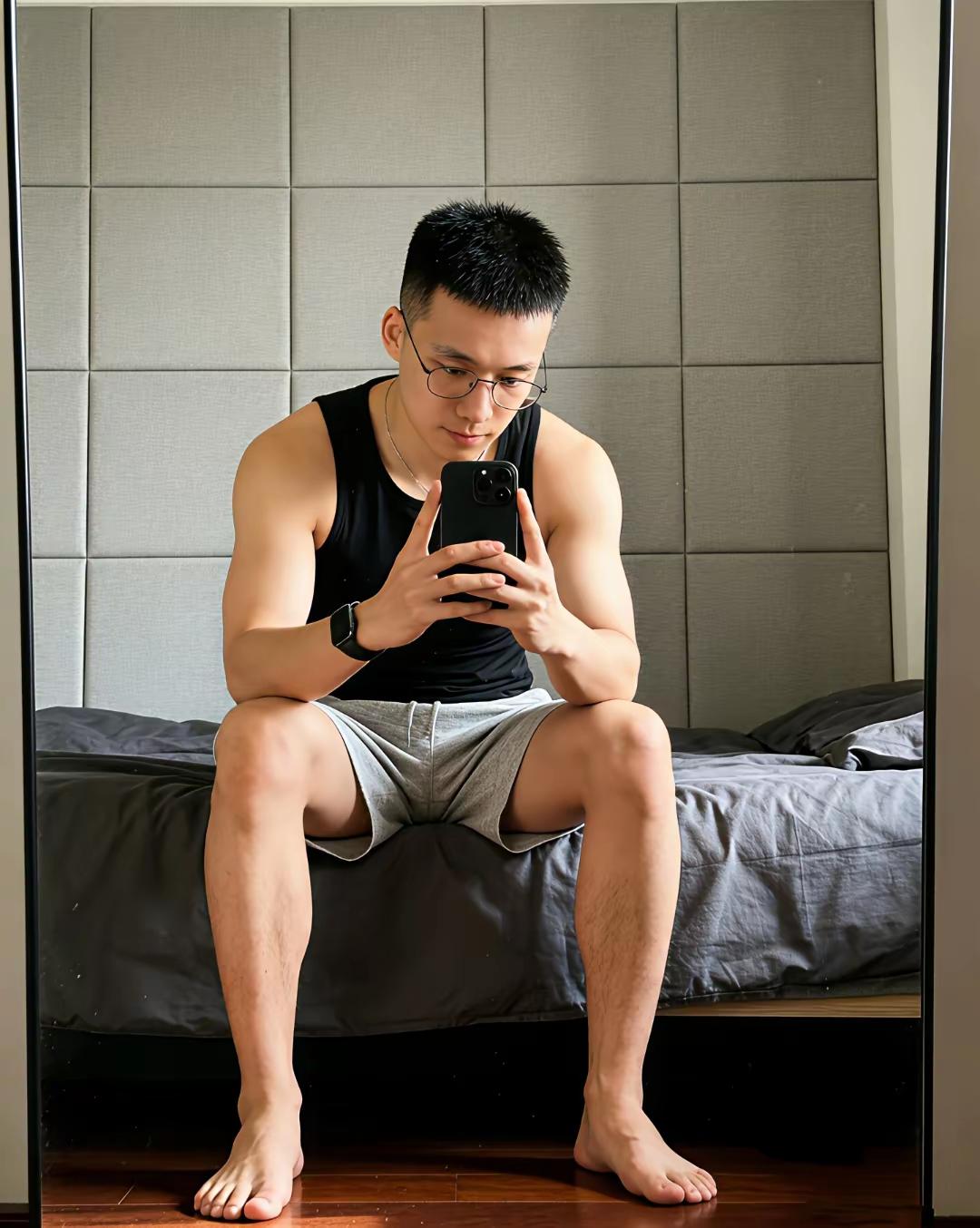 春日生活打卡季天气一暖，街头的风景都变了。短袖、运动裤、背心纷纷上线，肌肉帅哥们