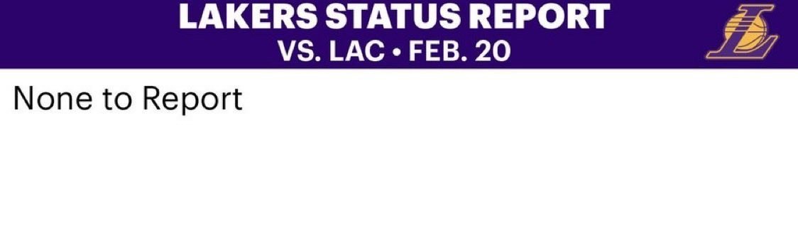 上一次看到湖人全员健康，是什么时候？ 