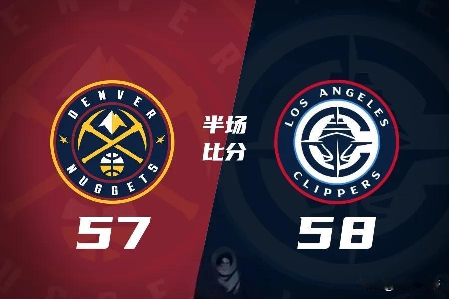 巅峰对决，今天快船和掘金半场分数只差1分！

今天快船和掘金的比赛相当精彩刺激，