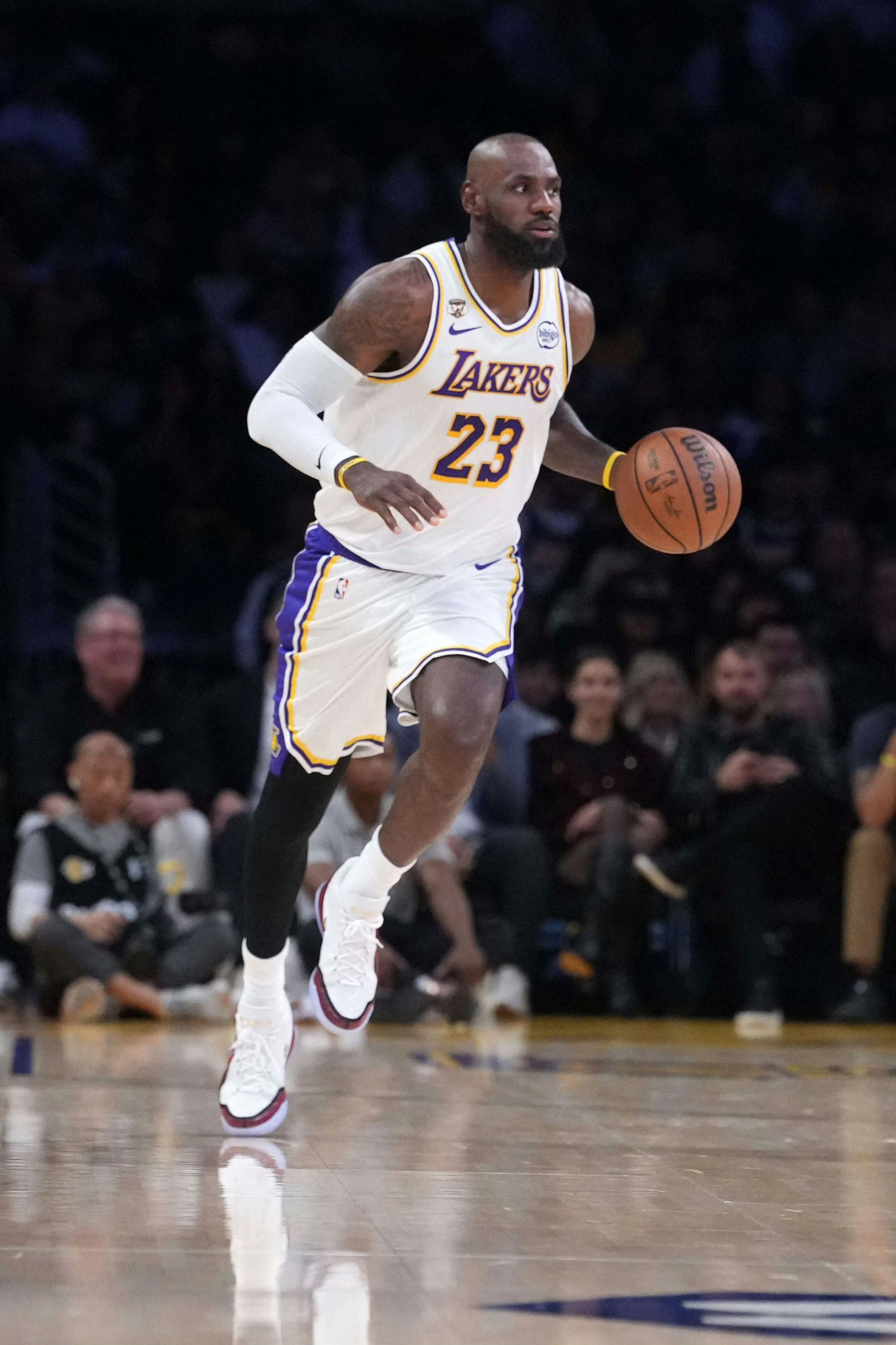 据统计，詹姆斯在上赛季和本赛季没有浓眉或东契奇的比赛战绩为13胜5负，场均27.