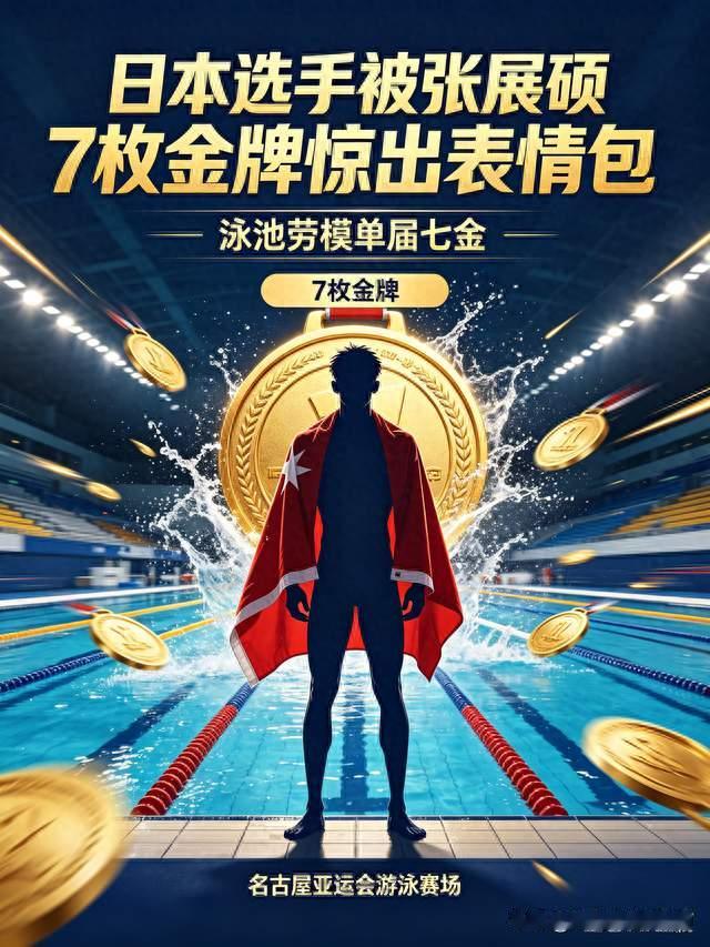 七金横扫亚运！日本选手的表情，见证张展硕的横空出世