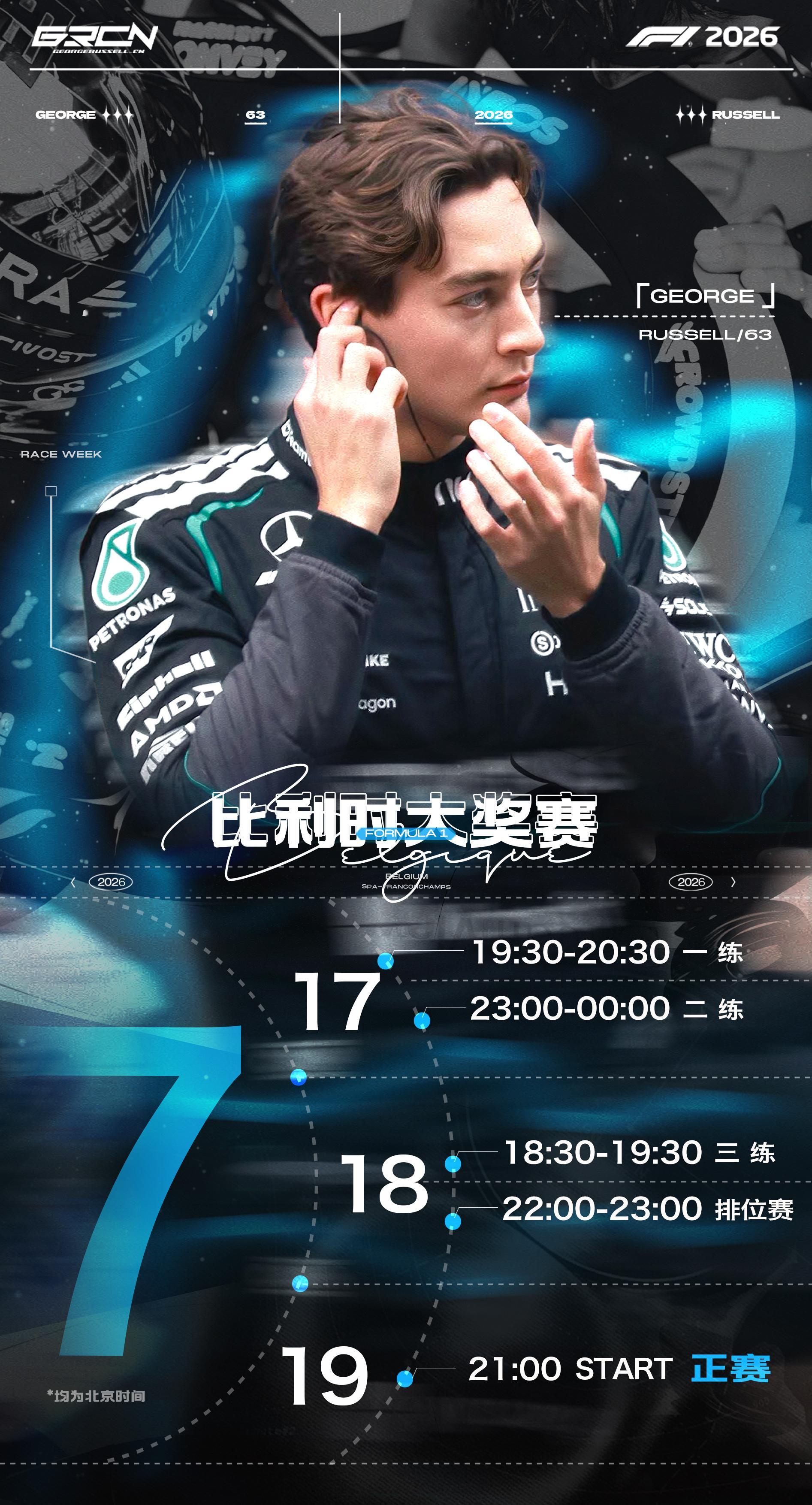 【RACE WEEK】本周比赛将来到第10站比利时大奖赛（2026 Formul
