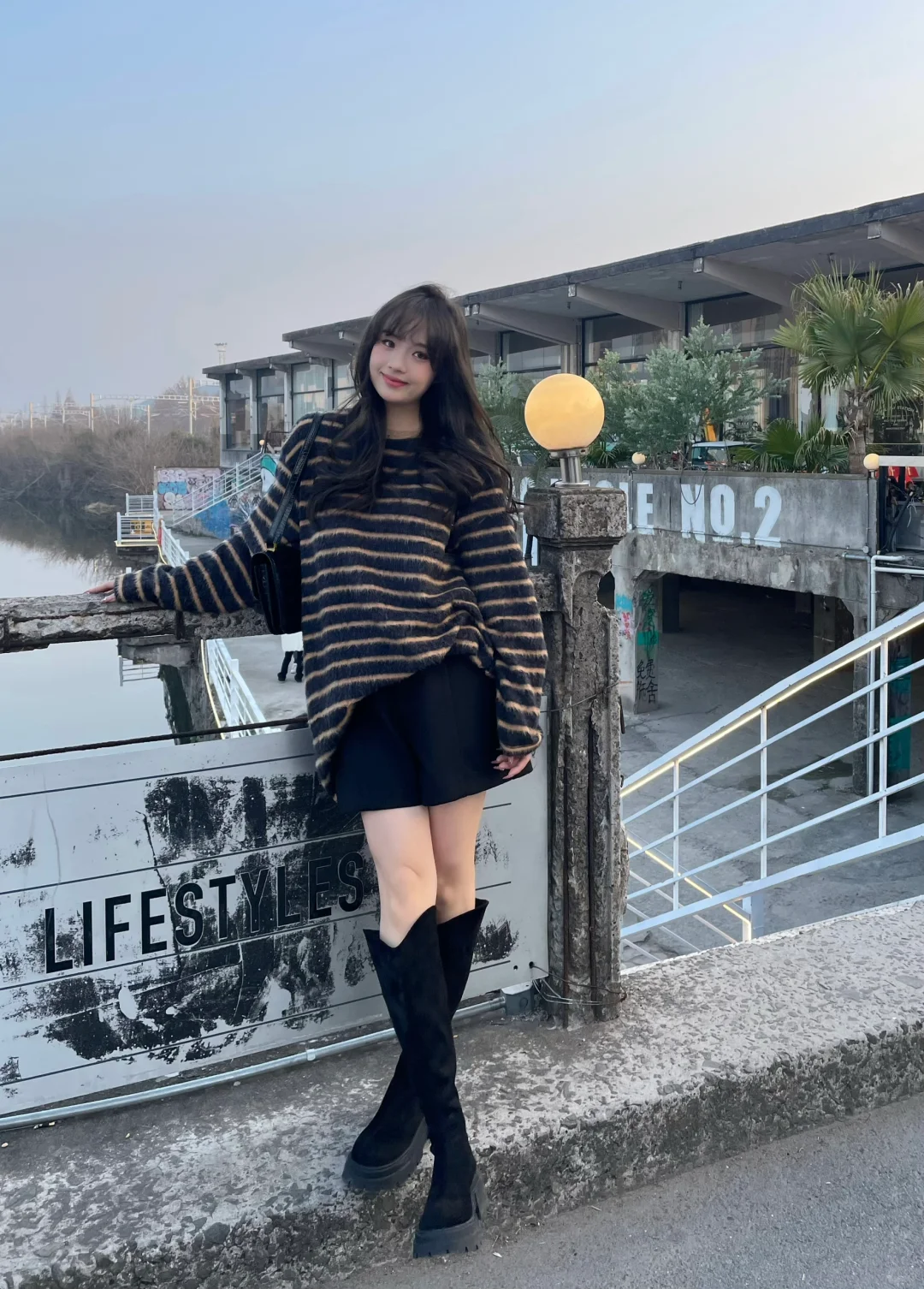 微胖穿搭 130斤:）谁说肉肉女生不能穿条纹⛄️