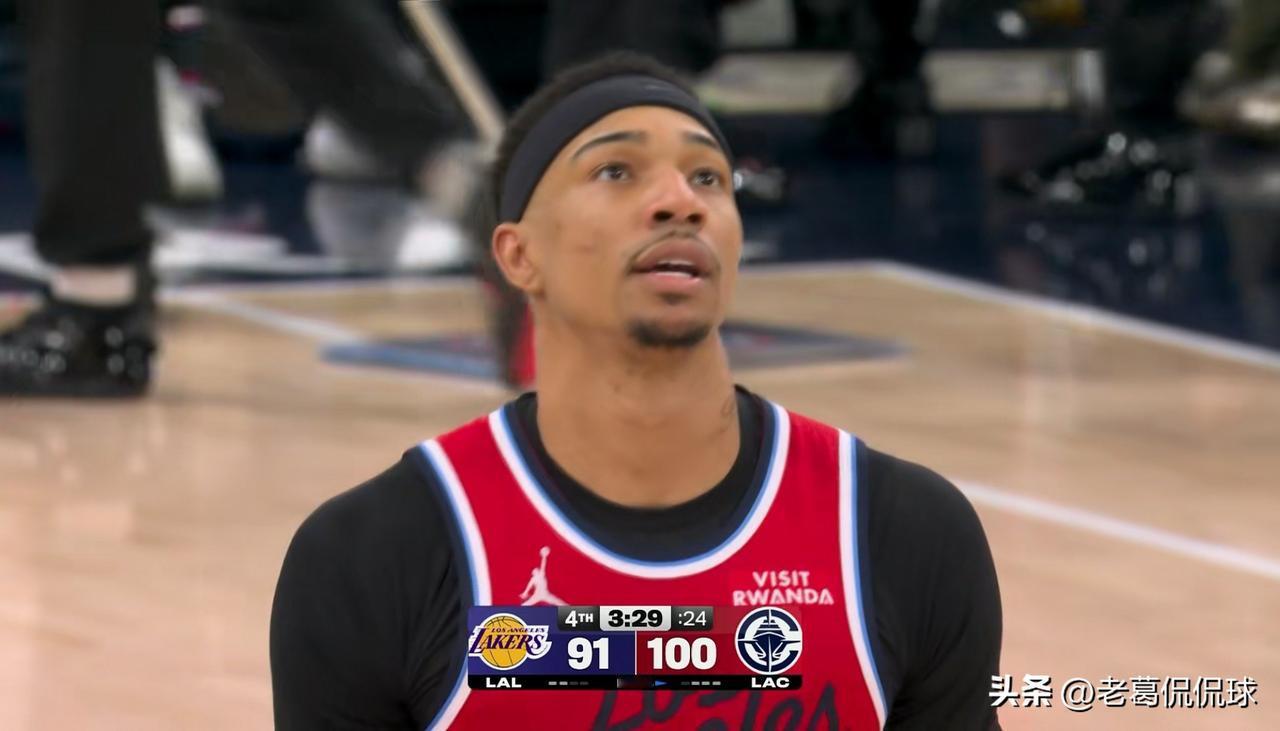 快船新星乔丹-米勒确实打不了高端局！虽然今天快船在主场以112：104战胜湖人，