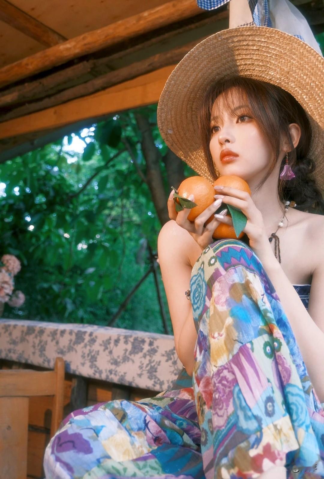 杨超越.夏日田园美照写真