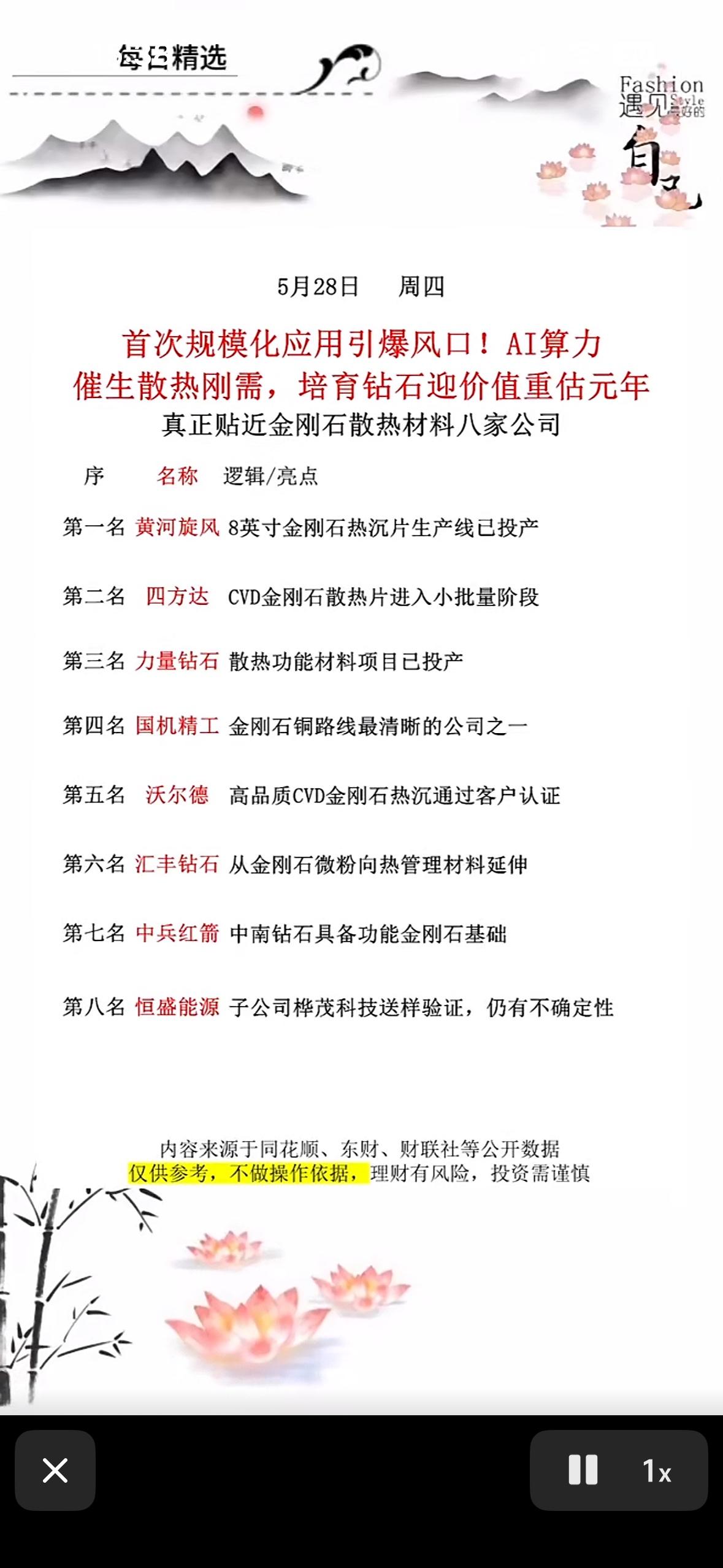 AI算力催生散热材料新风口，八大公司引领行业！

AI算力飞速发展，散热材料成了