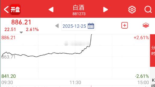 白酒再拉一波，指数继续。 