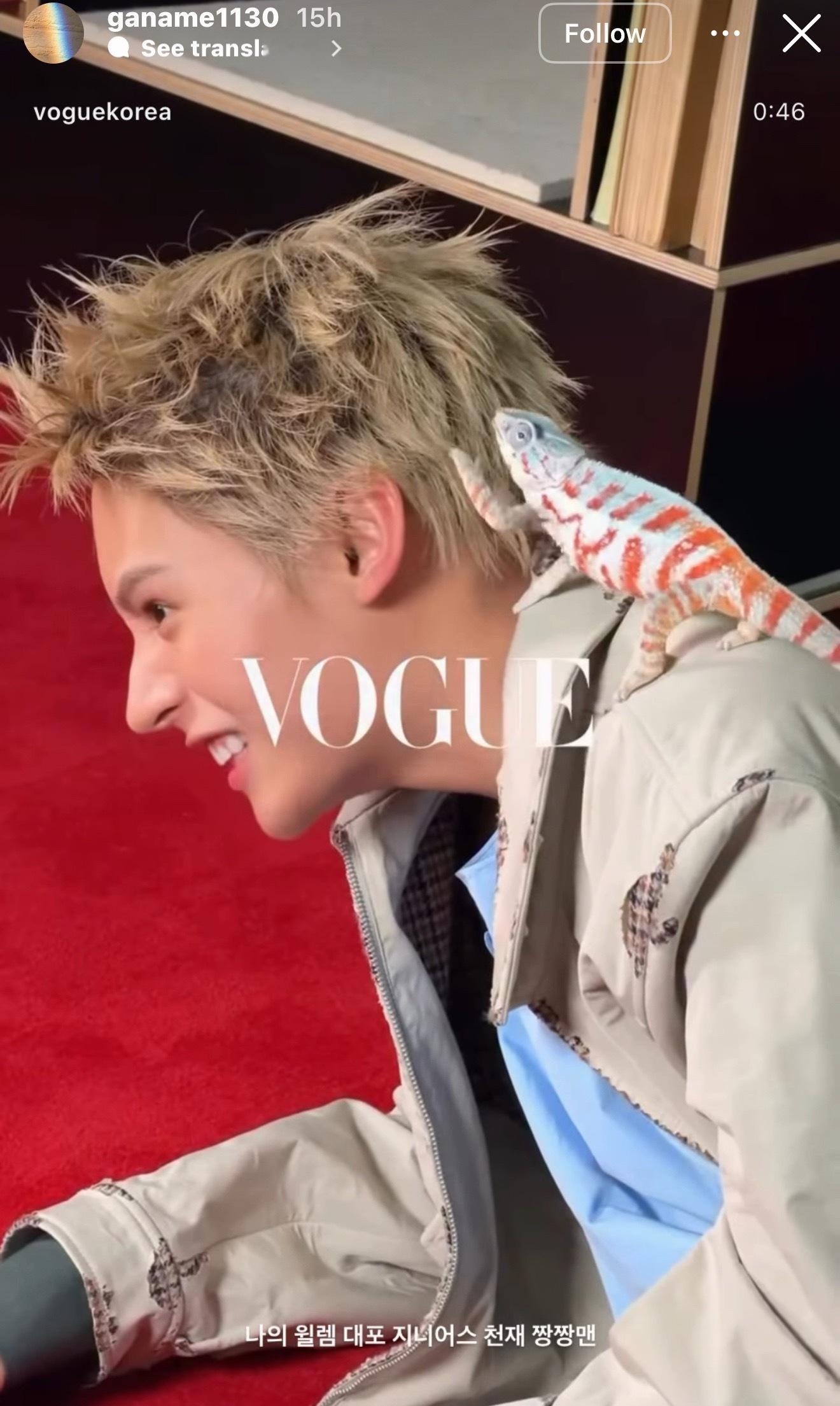 好可爱呀Vogue Korea的时装编辑时尚总监还发了IG快拍配文“我的Will