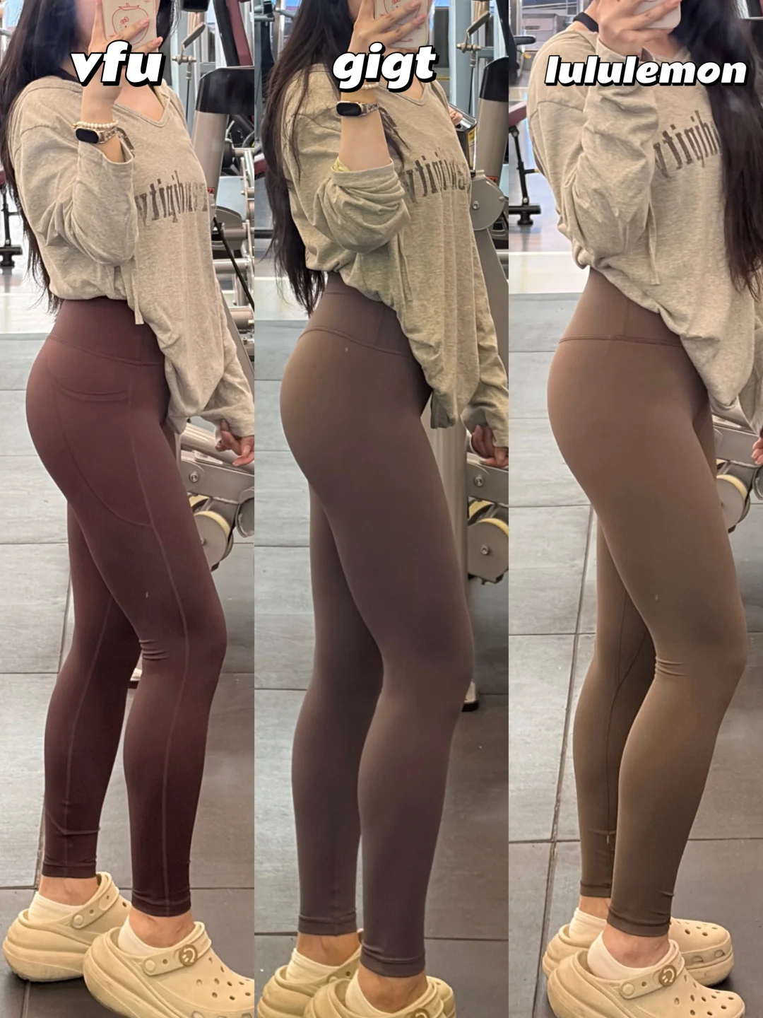 梨形健身实测｜3条热门leggings～