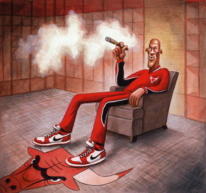 NBA 你知道吗？在勒布朗和乔丹各自的职业生涯中，他们的队友获得的奖项如下：奖项