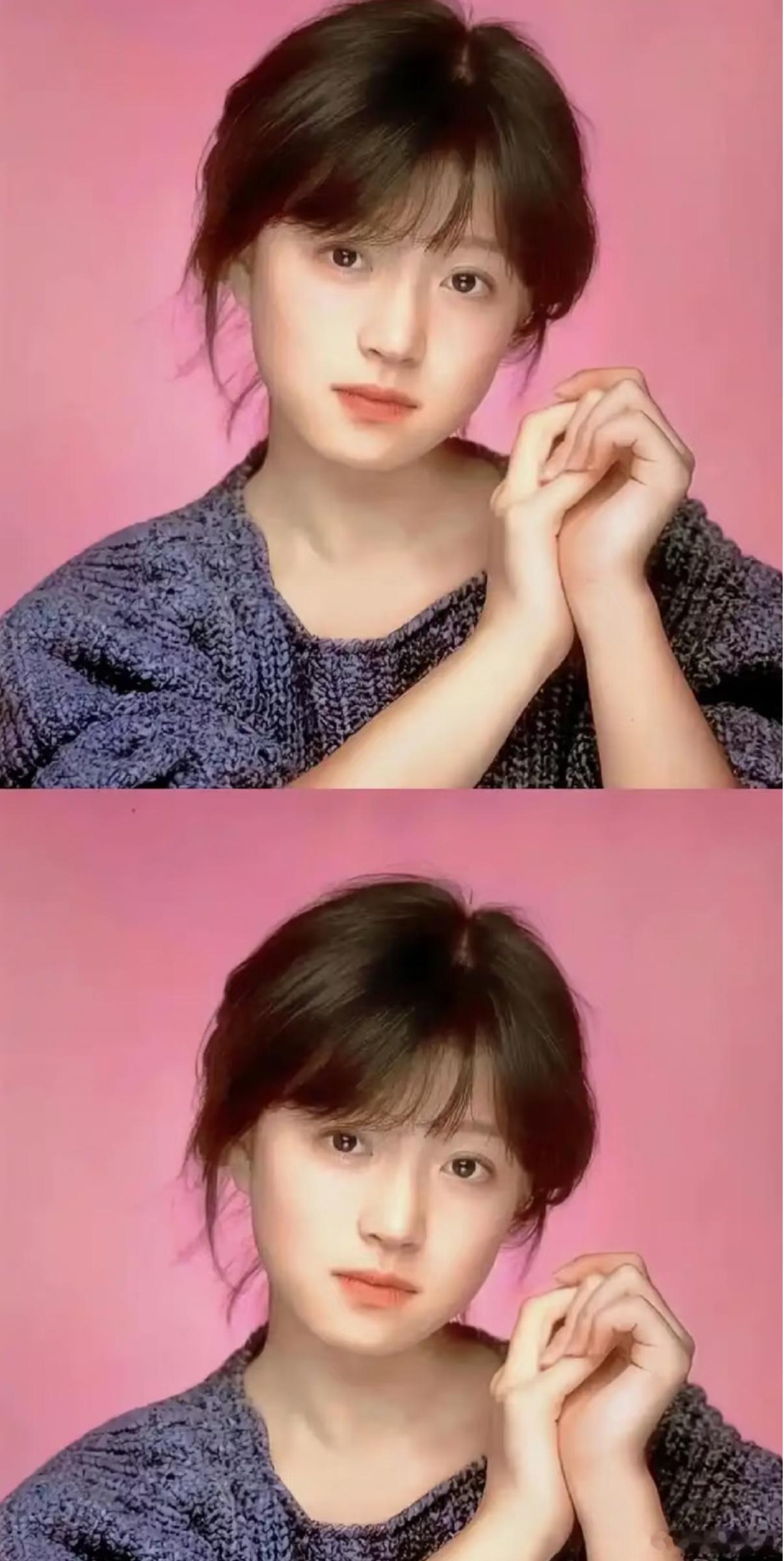 感觉她的长相很符合现在的审美！幼态的甜美感，虽然说不上多惊艳但是已经非常美了！ 