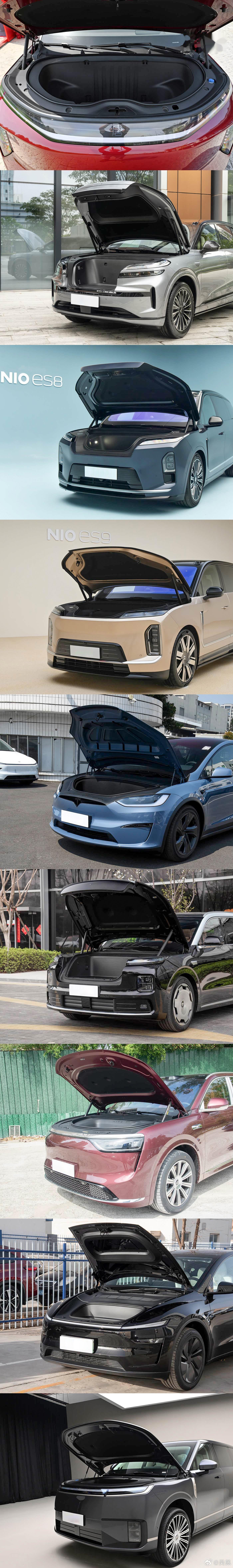 近期的几款大前备箱车型我列了一下，只是把它做大是不够的，还要做得开口够低，才能充