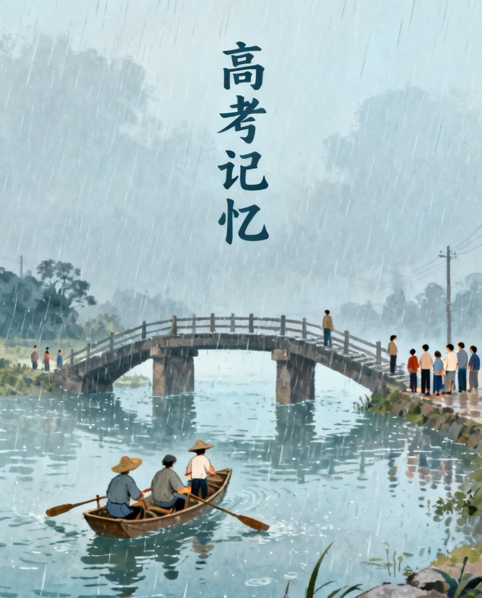 每当说到高考的时候，我就会想起那一年我高考考试还是七月份，天降大雨。
去考场的路