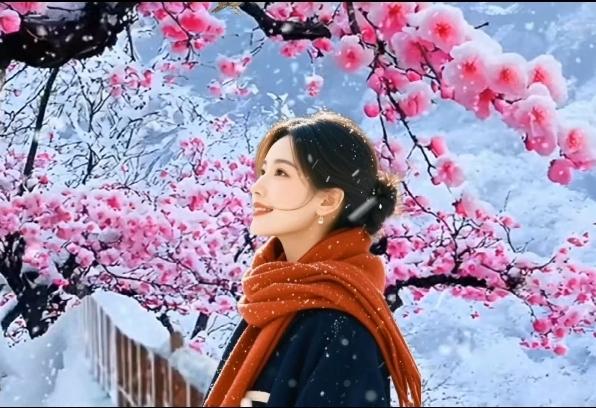 雪问梅花春问柳，
世间真情有没有，
柳不言语花落泪，
……请友续句……？

上联