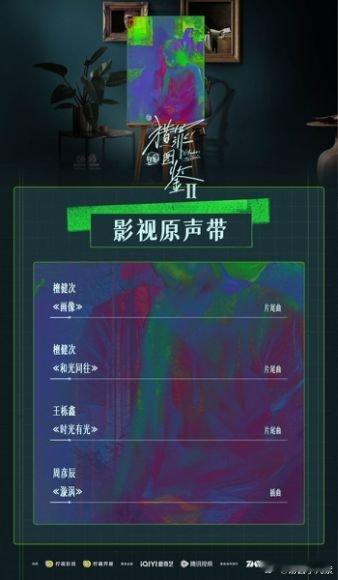 猎罪图鉴2OST阵容  猎罪图鉴2OST全阵容  猎罪图鉴2 我嘞个豆！！！真不