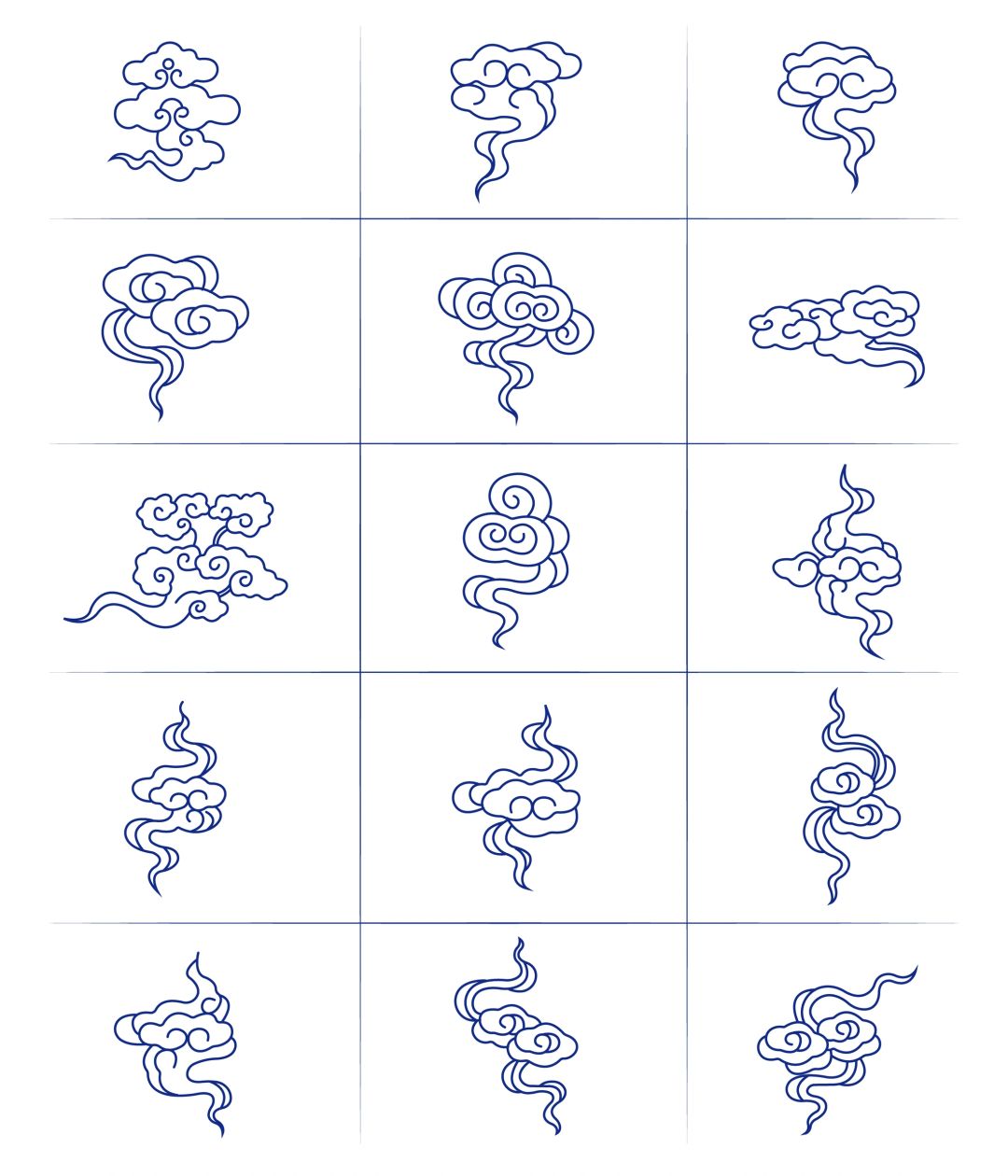传统图案纹样-云纹(3)