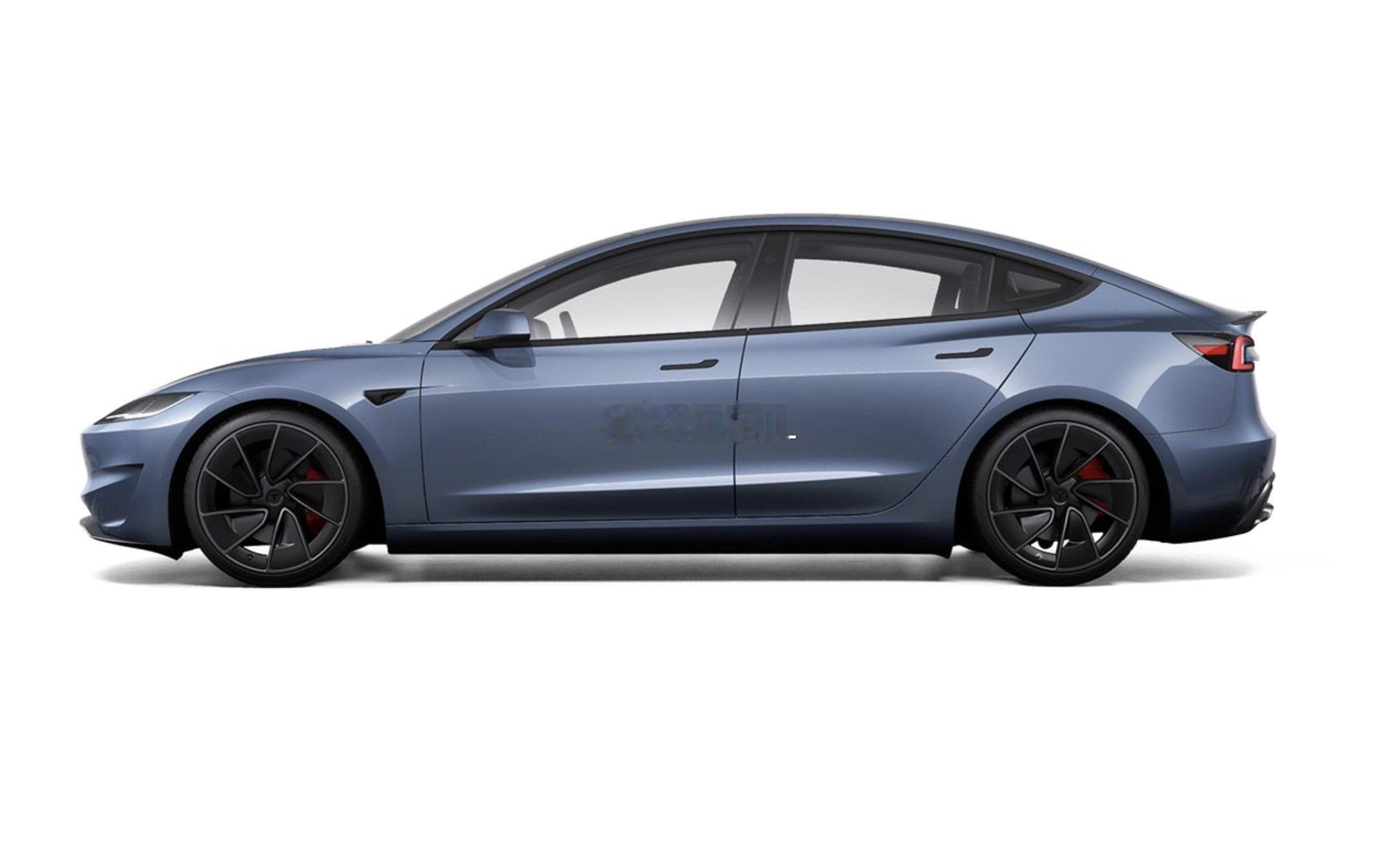 特斯拉美国上架全新颜色霜蓝Model3高级版&Y高级版-海军蓝Model 3P&