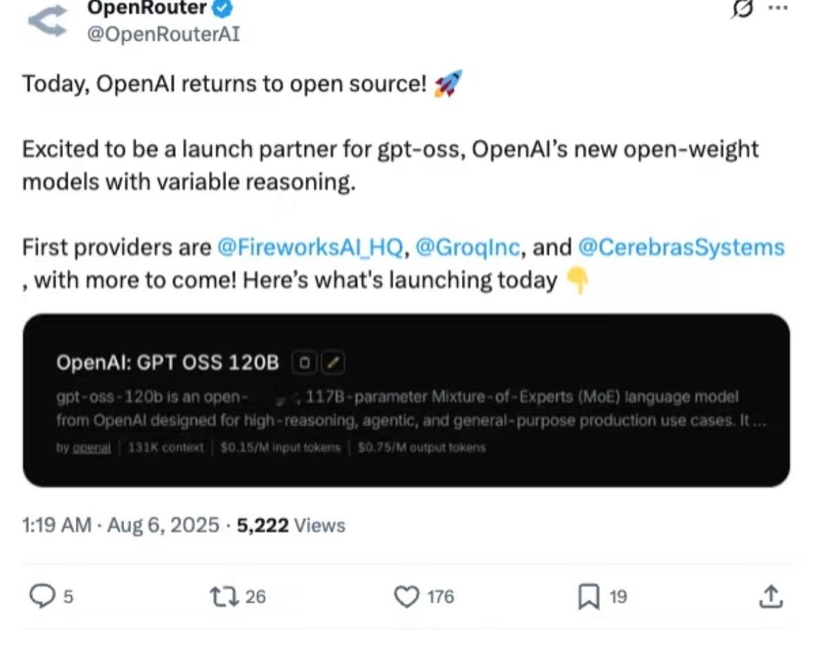 OpenAI重回开源意味着什么OpenAI 重回开源：一场迟到的战略自救，还是一
