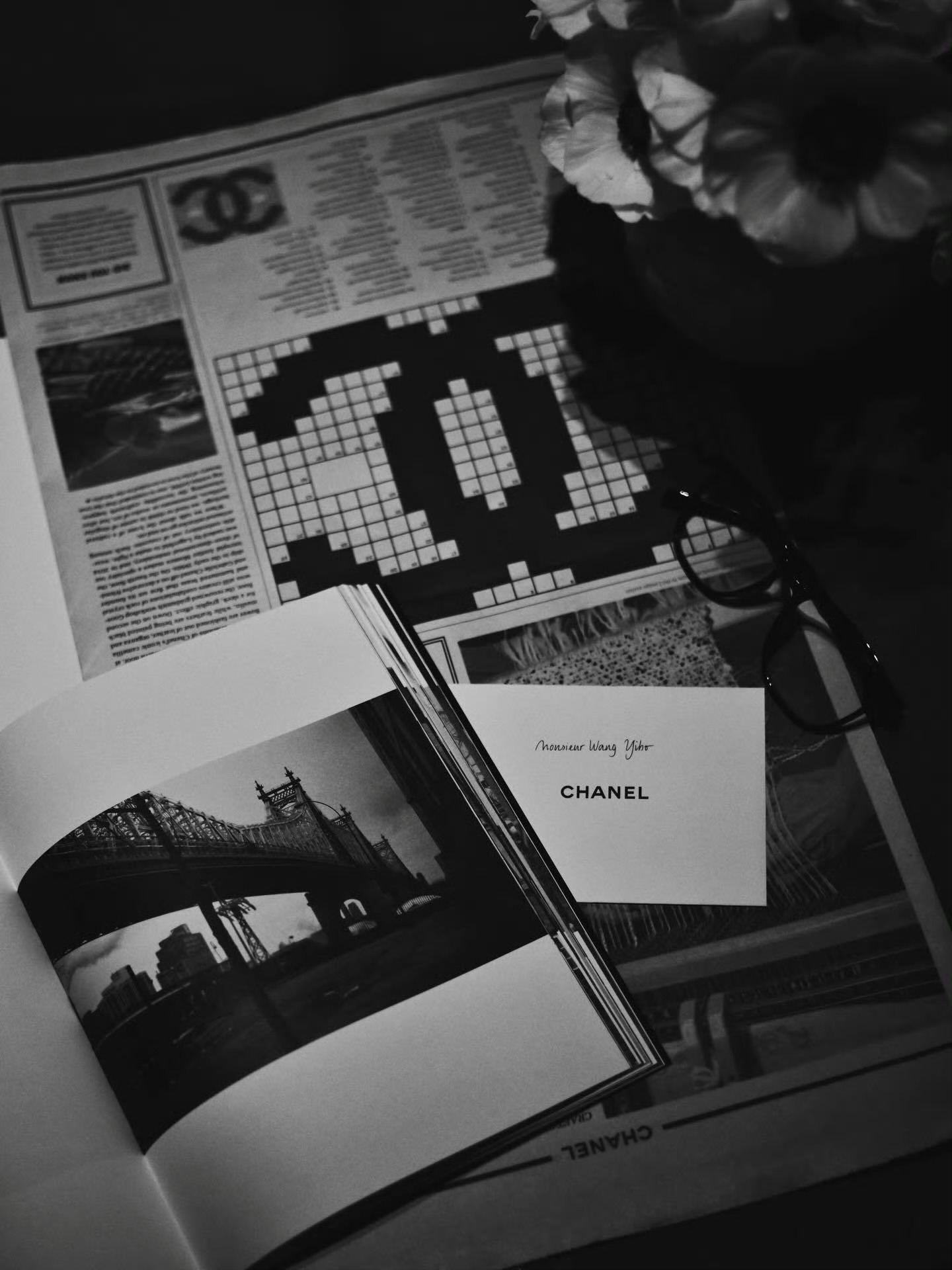 王一博 in CHANEL 📷 香奈儿2026高级手工坊系列发布会在纽约即将发