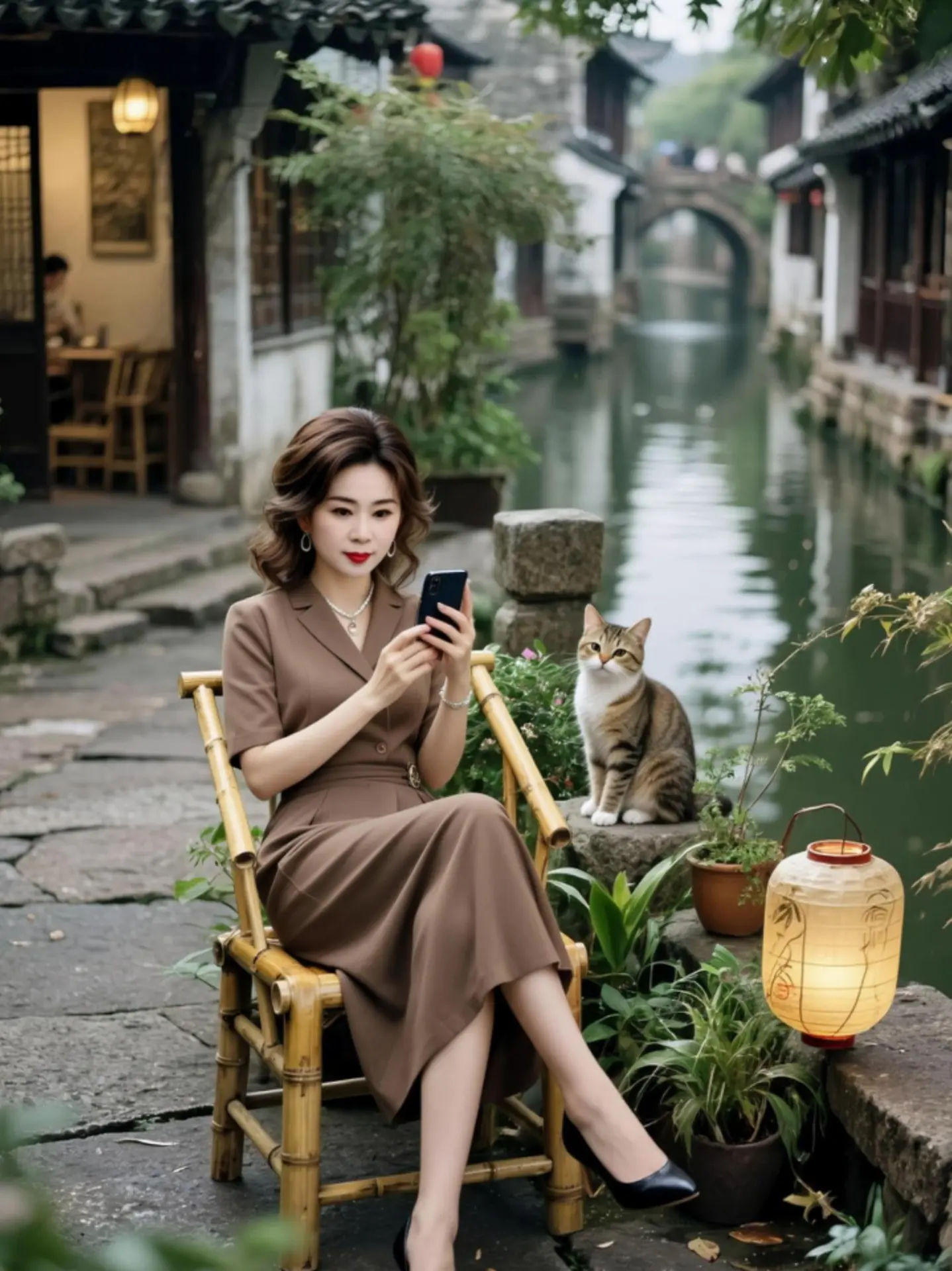 AI江南庭院照 ai创作