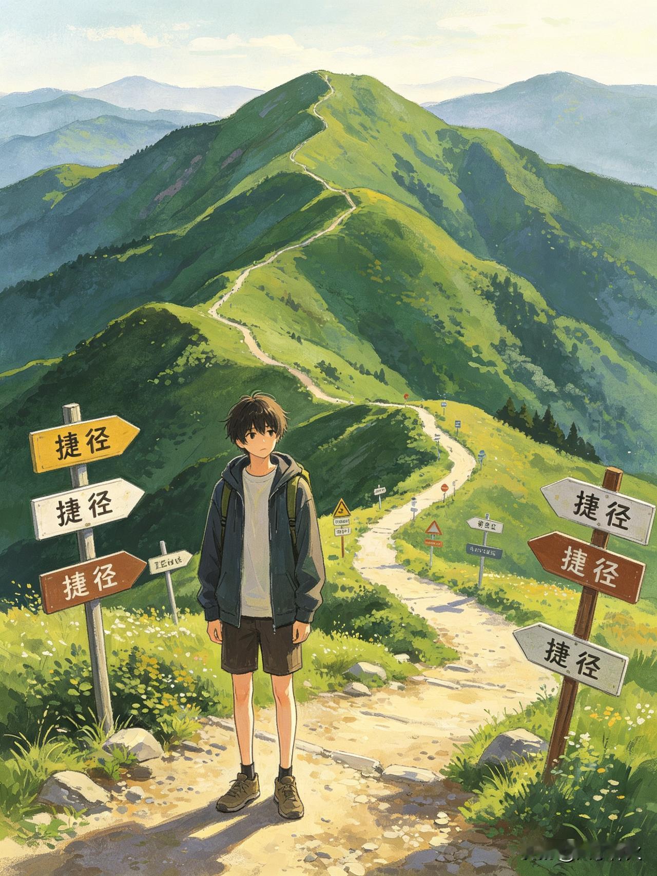 捷径走多了，会忘了腿怎么用。真正的成长，从来无法代劳。