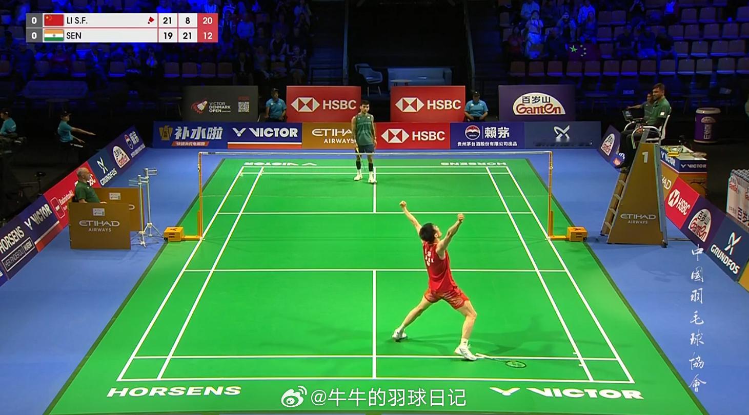 汤杯国羽vs印度 汤杯 A组 中国 1-0 印度男单 第1场 李诗沣 21-19
