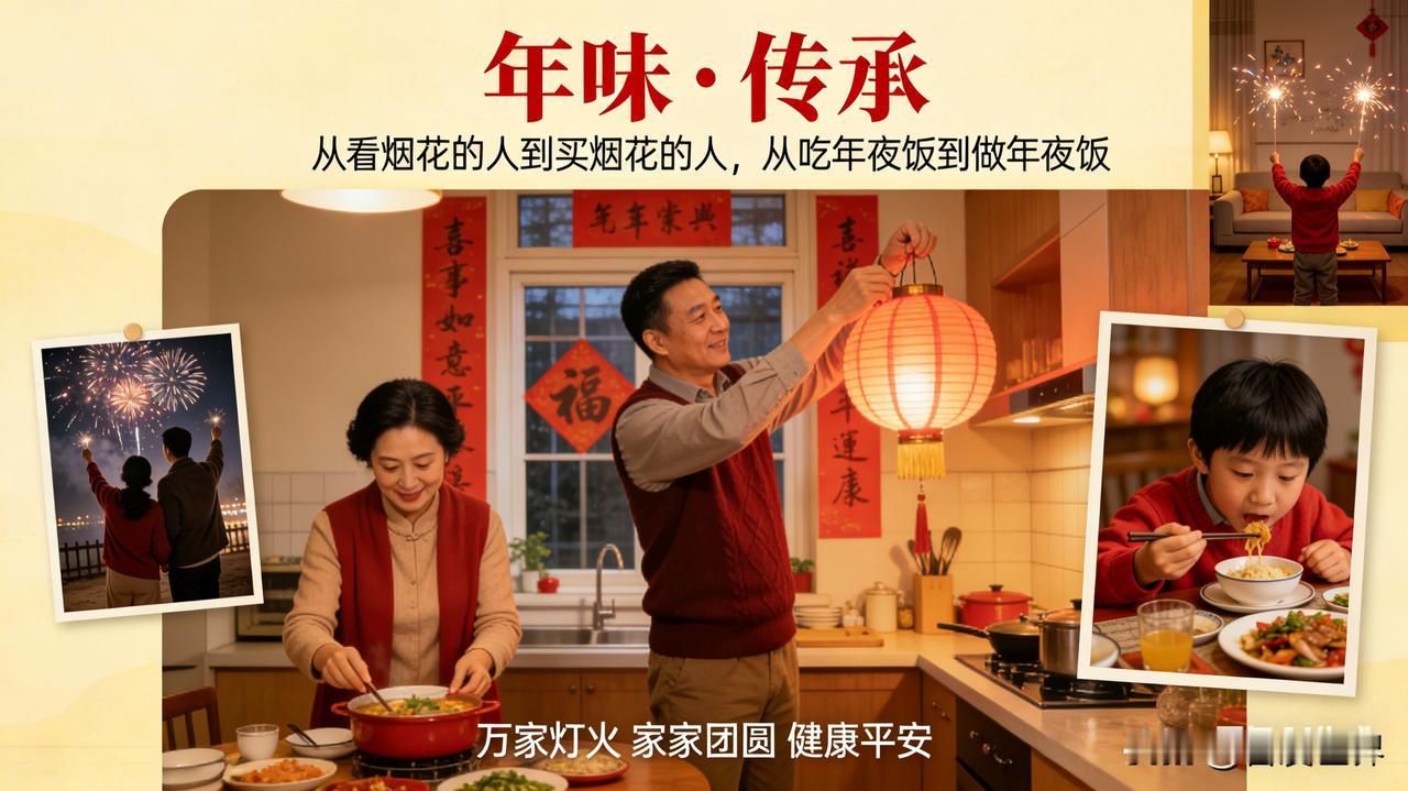 “不要逢人就说没有年味了，过年没意思了。其实年味一直都在的，只是我们已经从享受年