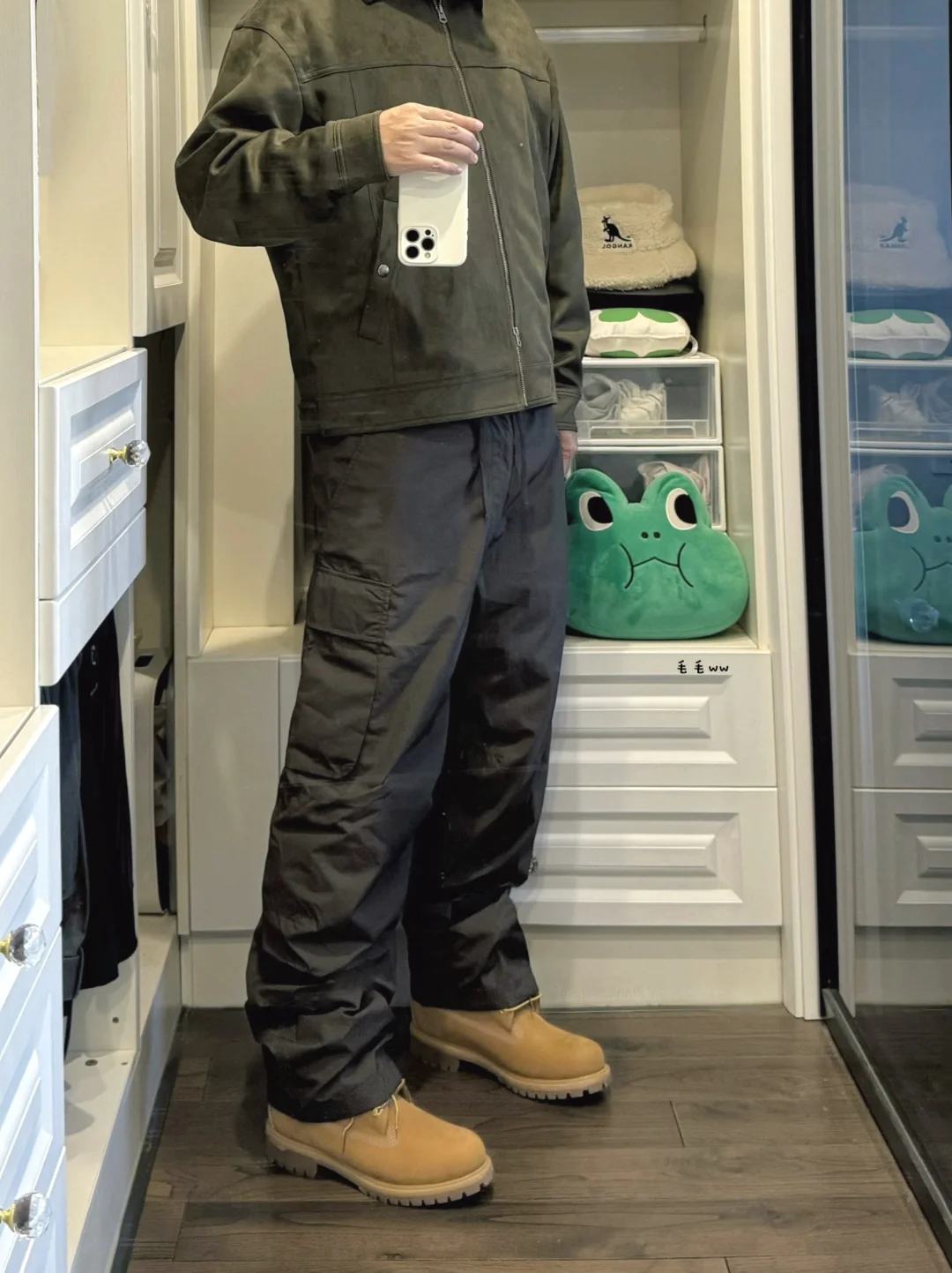 麂皮夹克｜工装裤穿搭