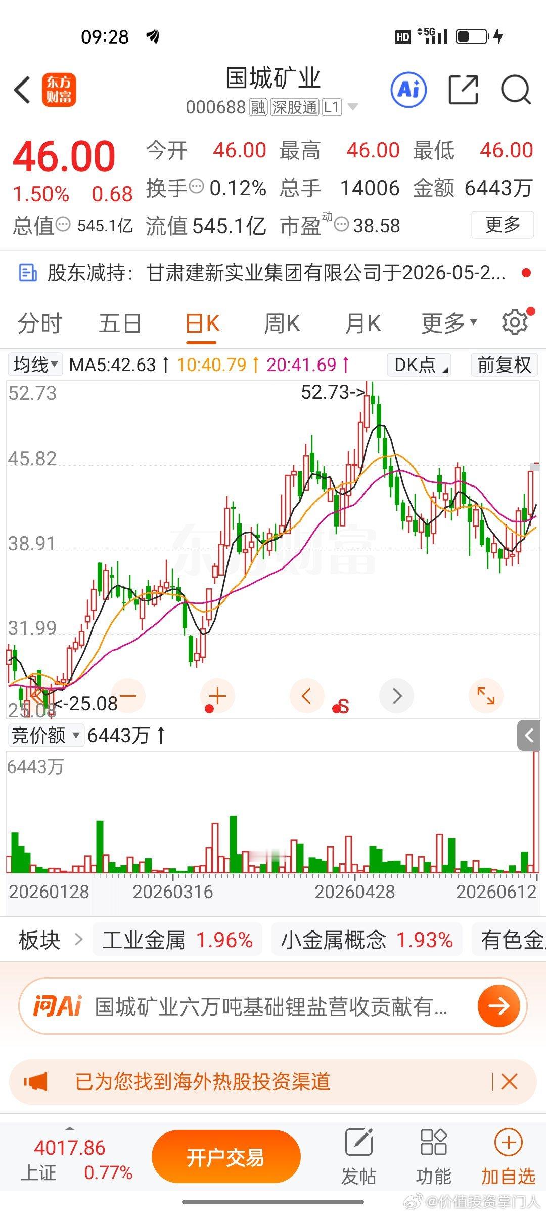 国城，逢低关注 
