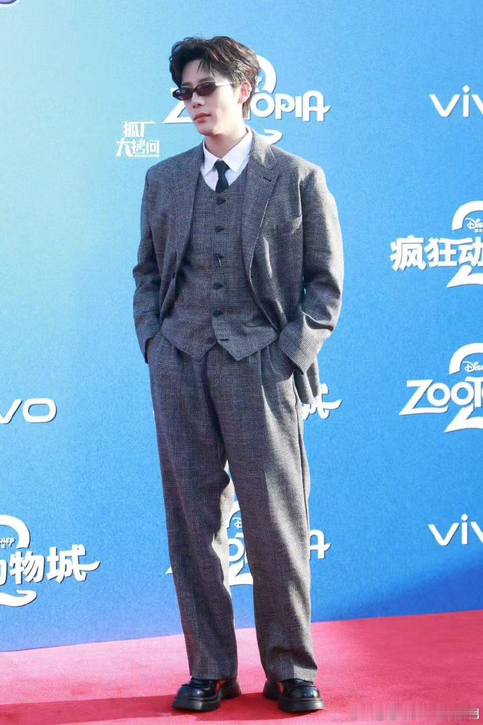 生图暴击来一波！⚡️ 金晨王安宇亮相《疯狂动物城2》红毯，未修图状态依旧能打！ 