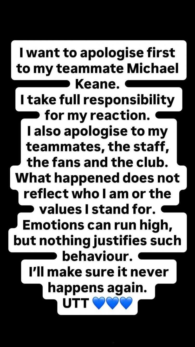 掌掴队友染红！盖耶：向基恩以及球迷道歉 保证这种事不会再发生英超第12轮，埃弗顿