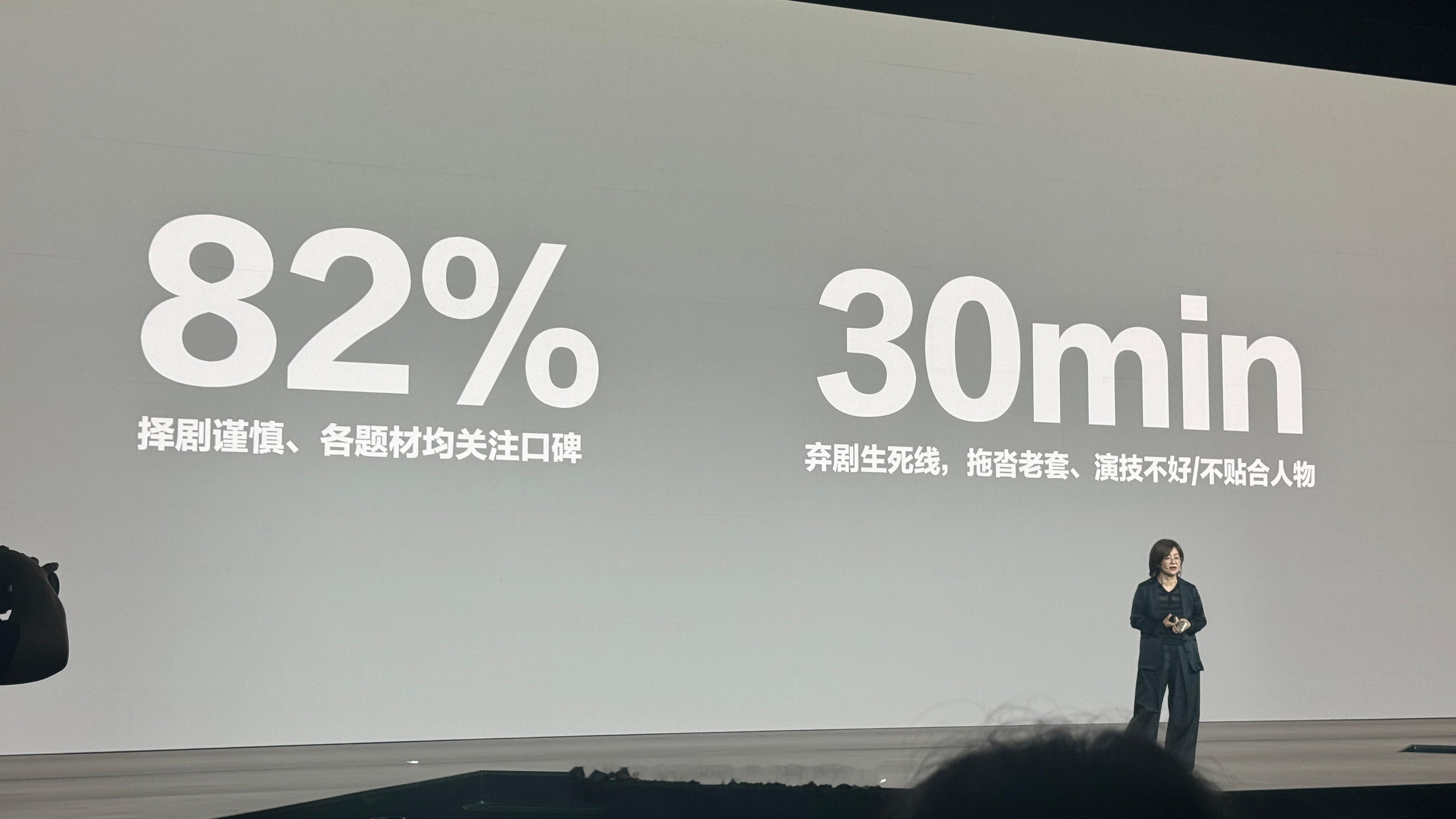 最影响用户弃剧的三大要素最影响用户弃剧的是演技和不贴脸 腾讯视频平台战略发布上，