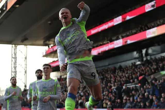 曼城3-0复仇水晶宫！夺5连胜距榜首2分 哈兰德双响 福登近4轮6球 在北京时间