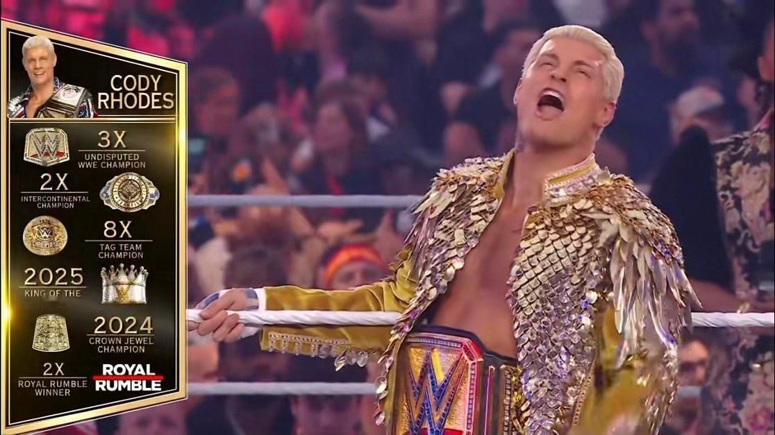 科迪罗兹现在吃这么好了，我记得他以前不是小弟就是小丑角色，现在反倒成了wwe台柱