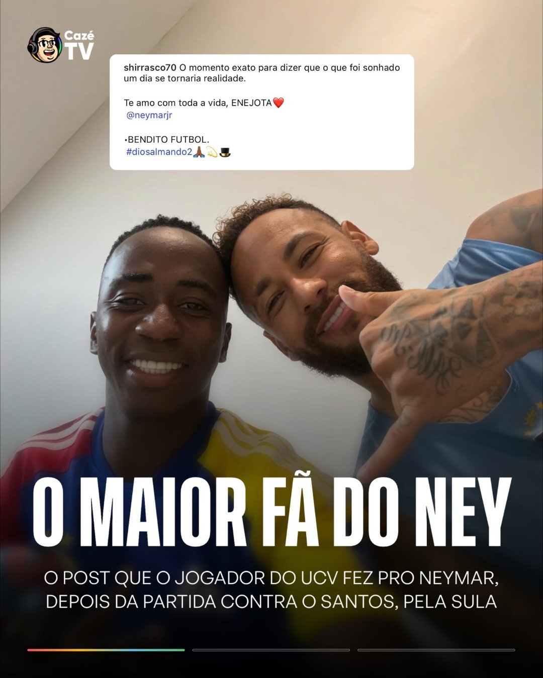 neymar 希尔拉是实打实的内马尔狂热粉丝！！！哪怕球队在南美杯被桑托斯淘汰，