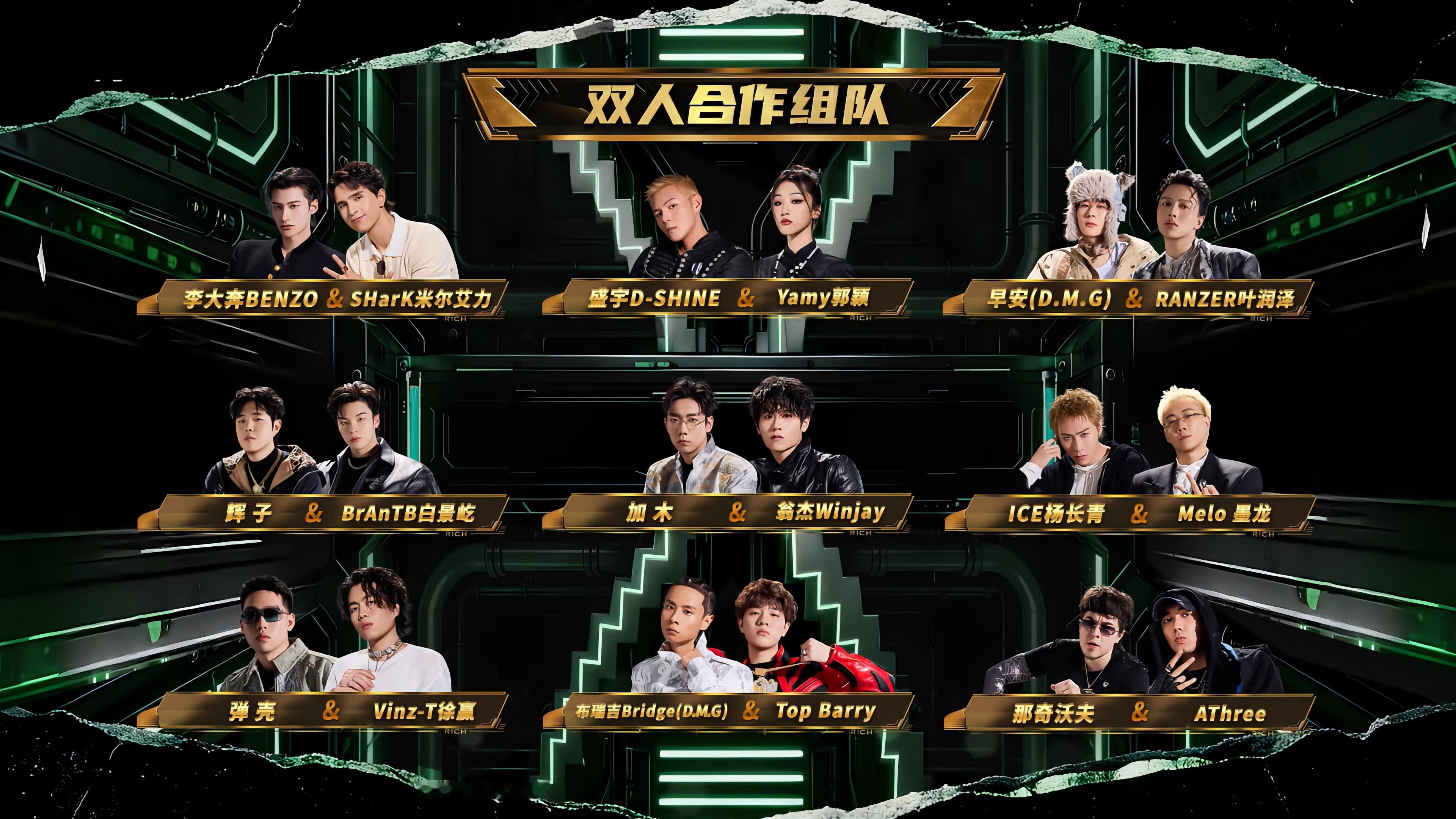 说唱巅峰对决2026 《说唱巅峰对决》2V2组队公开！谁是最强双人组？ 