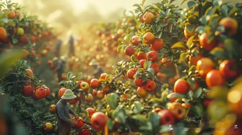 农村果业发展有挑战，但前景光明。近几年处于低谷，大宗苹果过剩、价格低，一些人觉得