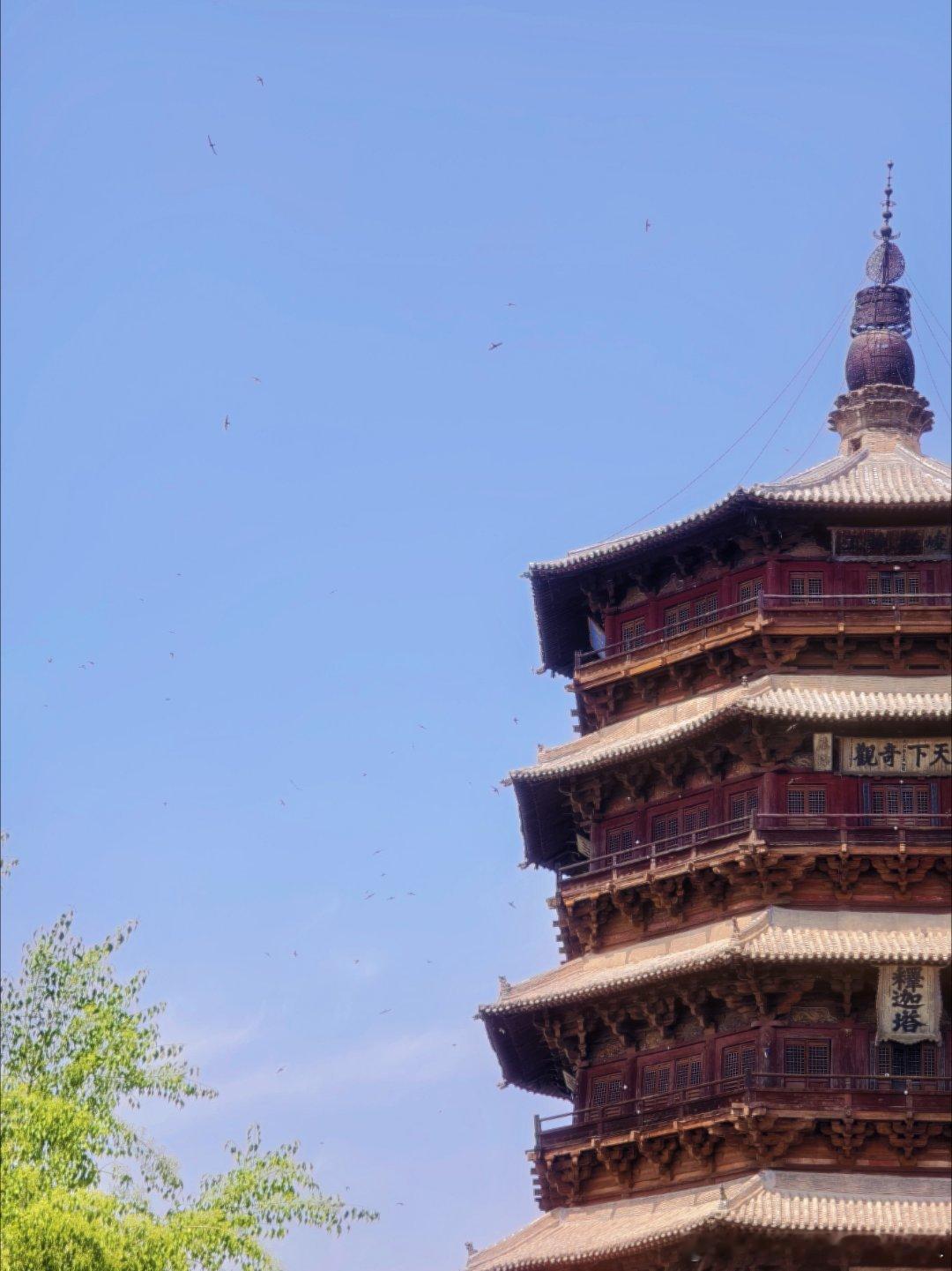 见一眼 少一眼的“你”📍云冈石窟📍应县木塔📍悬空寺 大同
