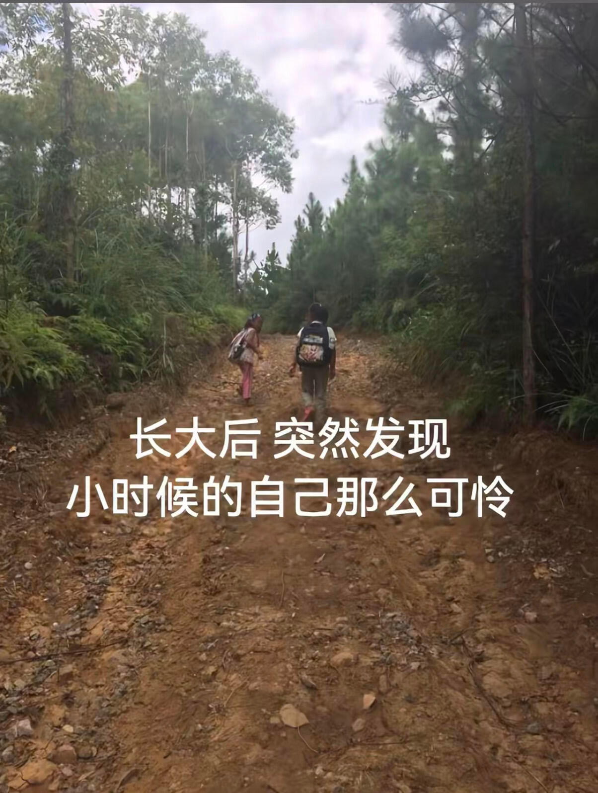 长大后，突然发现小时候的自己那么可怜社会发展太快，导致我现在想到小时候的生活很割