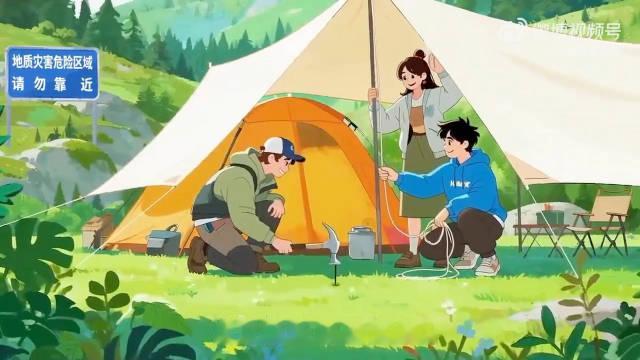 #气象科普# 假期，到山区露营游玩、徒步打卡，出行前需要做哪些准备？营地选择有哪些注意事项？戳视频了